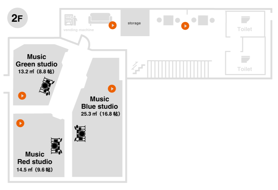 土浦駅前スタジオ｜音楽スタジオ